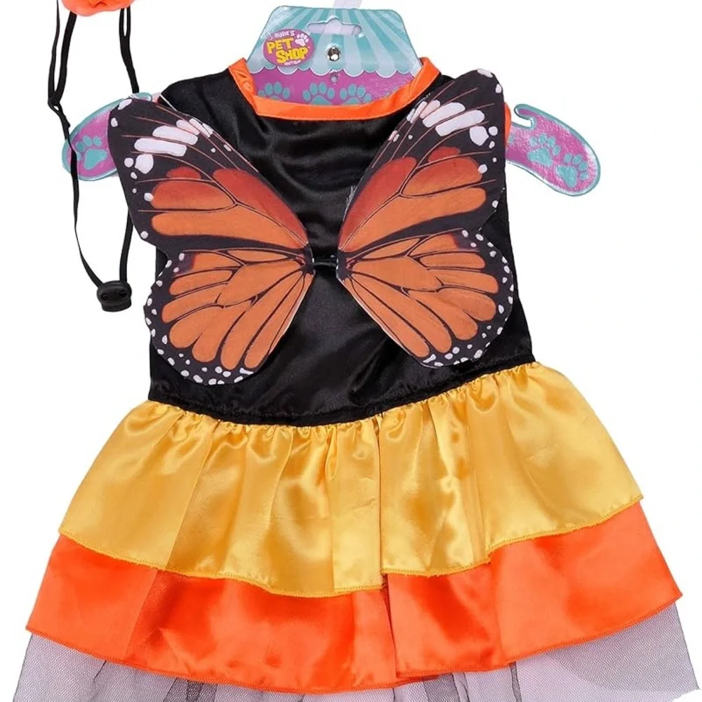 Rubie's Monarch Butterfly Costume for Medium Dogs. Brand New.